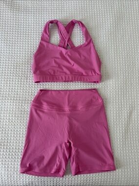 PARAGON Pink Women Shorts and Sports Bra Set